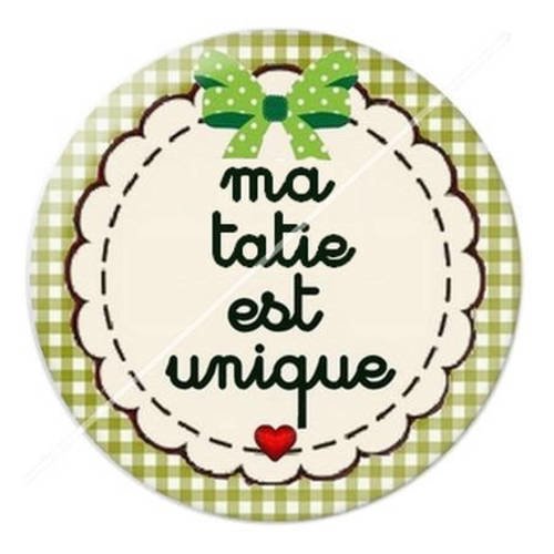 Cabochon résine a coller 25 mm pour tatie d2 