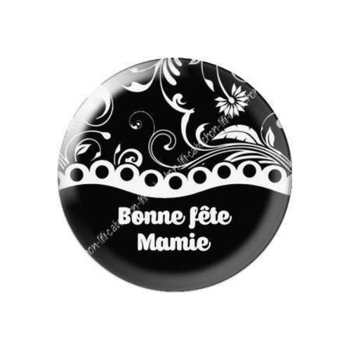 Cabochon résine a coller 25 mm mamie k3 