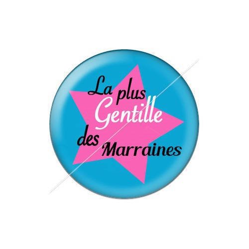 Cabochon résine a coller 25 mm marraine j16 