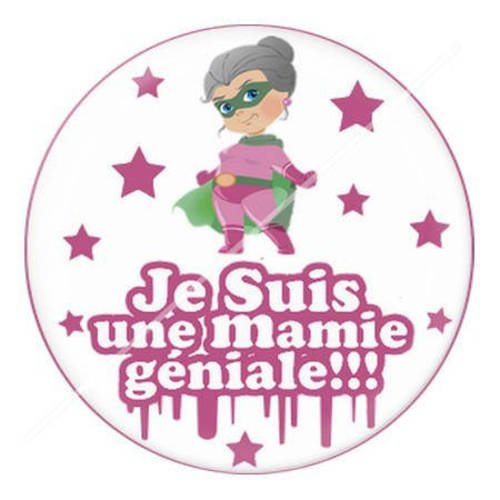 Cabochon résine a coller 25 mm pour mamie c5 