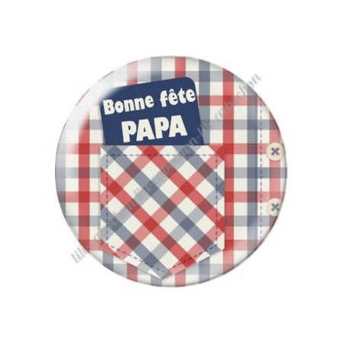 Cabochon résine a coller 25 mm papa 82 