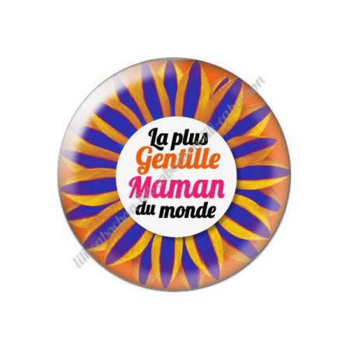 Cabochon résine a coller 25 mm maman p12 