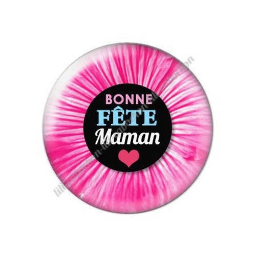 Cabochon résine a coller 25 mm maman p7 