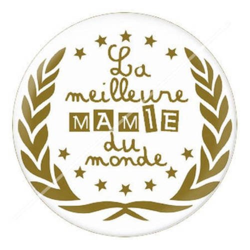 Cabochon résine a coller 25 mm pour mamie c3 