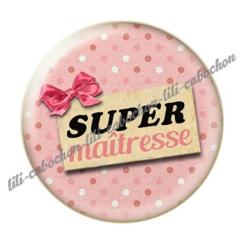 Cabochon résine a coller 25 mm maîtresse i1 