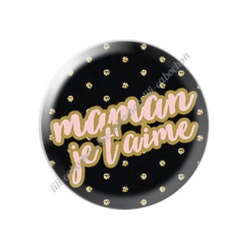 Cabochon résine a coller 25 mm maman v11 