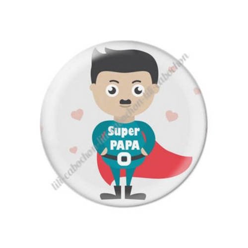 Cabochon résine a coller 25 mm papa 83 