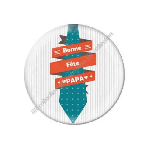 Cabochon résine a coller 25 mm papa 85 