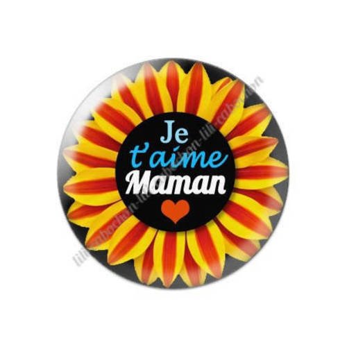 Cabochon résine a coller 25 mm maman p13 