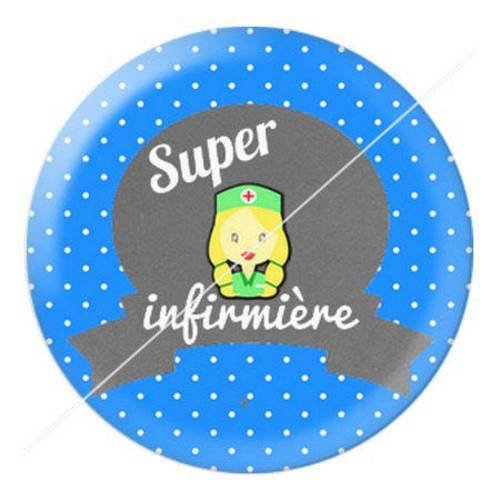 Cabochon résine a coller 25 mm infirmière f22 