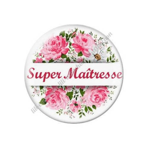 Cabochon résine a coller 25 mm maîtresse s66 
