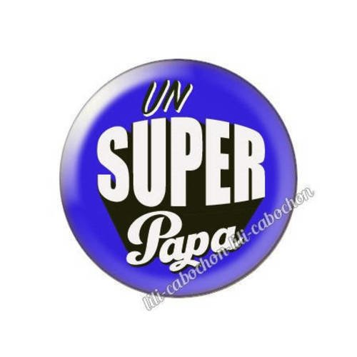 Cabochon résine a coller 25 mm papa p39 