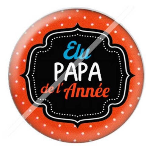 Cabochon résine a coller 25 mm pour super papa c13 