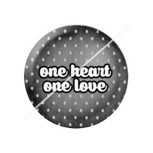 Cabochon résine a coller 25 mm coeur 5 