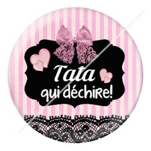Cabochon résine a coller 25 mm pour tata tatie t12 