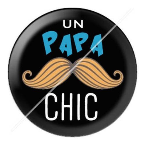 Cabochon résine a coller 25 mm papa d24 