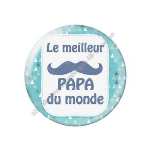 Cabochon résine a coller 25 mm papa 90 