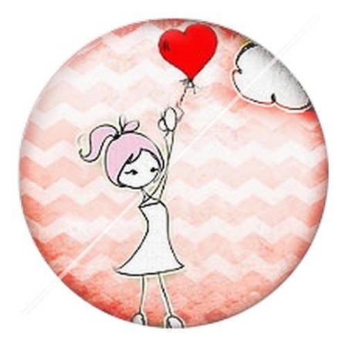 Cabochon résine a coller 25 mm amour couple saint valentin 9 