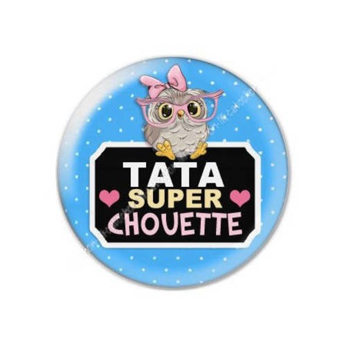 Cabochon résine a coller 25 mm tatie tata f17 