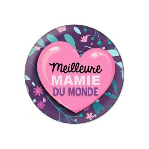 Cabochon résine a coller 25 mm pour mamie f44 