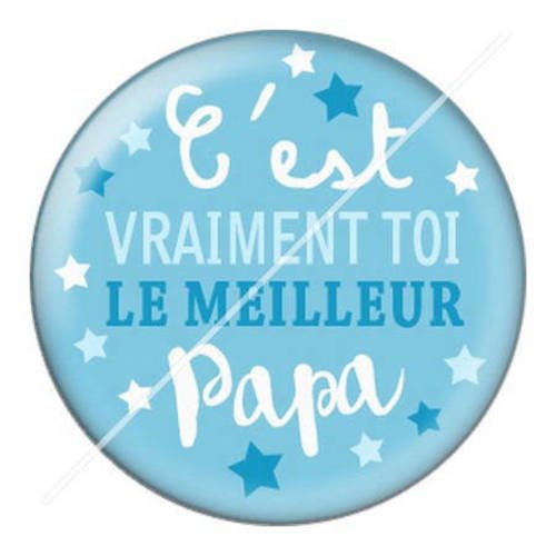 Cabochon résine a coller 25 mm papa d30 