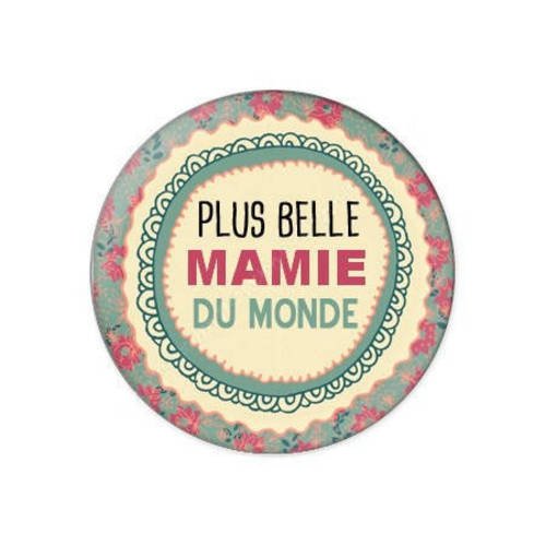 Cabochon résine a coller 25 mm pour mamie f31 