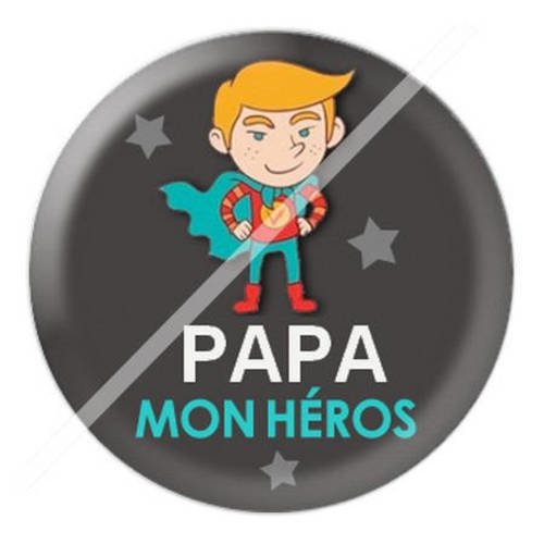 Cabochon résine a coller 25 mm pour super papa b2 