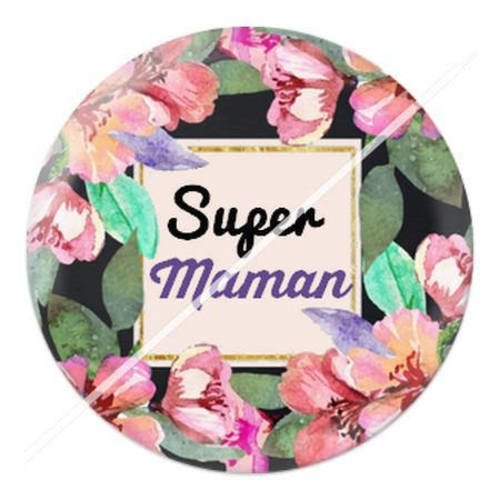 Cabochon résine a coller 25 mm maman 4 