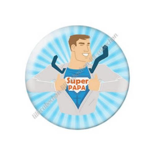 Cabochon résine a coller 25 mm papa 93 