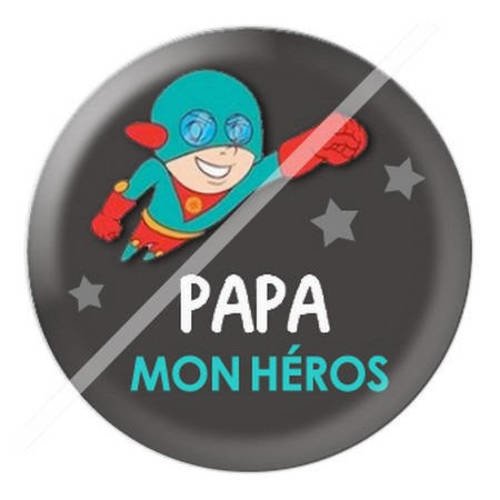 Cabochon résine a coller 25 mm pour super papa b5 