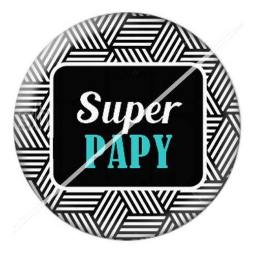 Cabochon résine a coller 25 mm pour fête papy papi 36 