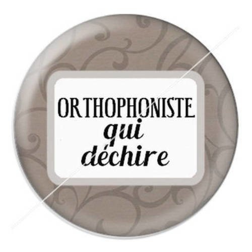 Cabochon résine a coller 25 mm pour orthophoniste 0 