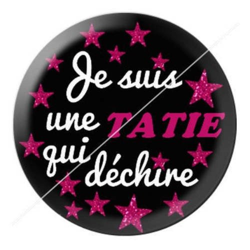 Cabochon résine a coller 25 mm tatie qui déchire 2 