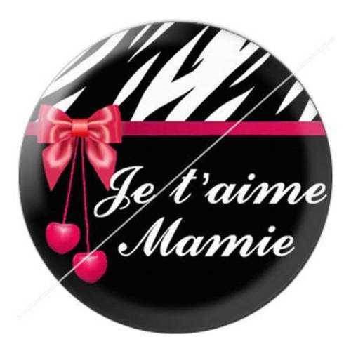 Cabochon résine a coller 25 mm pour mamie 11 
