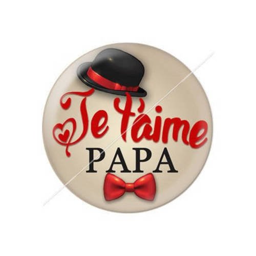 Cabochon résine a coller 25 mm pour papa h12 