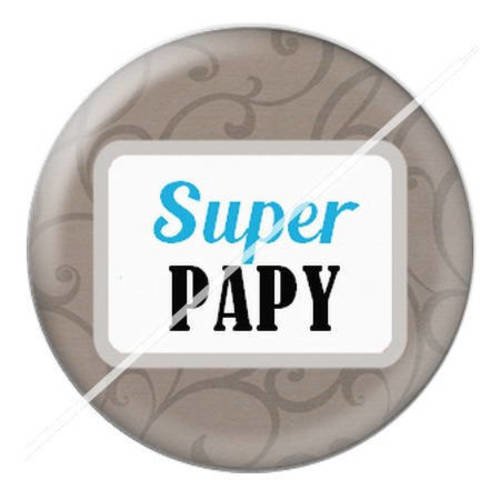 Cabochon résine a coller 25 mm pour fête papy papi 38 