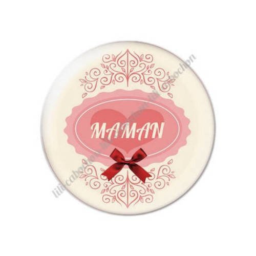 Cabochon résine a coller 25 mm maman n10 