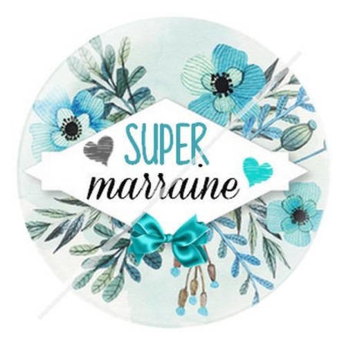 Cabochon résine a coller 25 mm pour marraine s6 