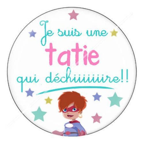 Cabochon résine a coller 25 mm pour tata tatie c9 