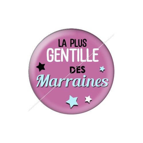 Cabochon résine a coller 25 mm marraine j18 