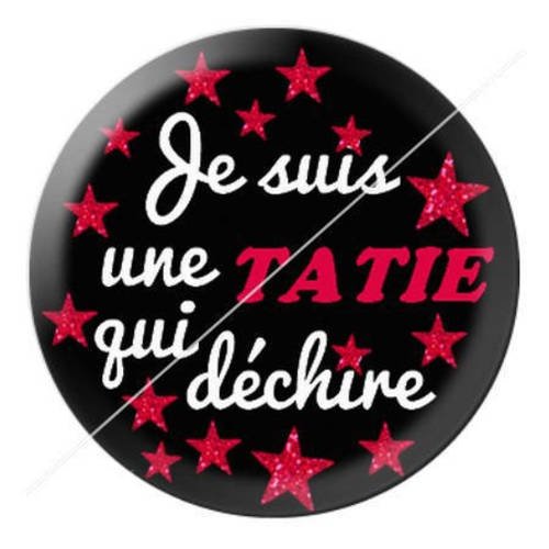 Cabochon résine a coller 25 mm tatie qui déchire 4 