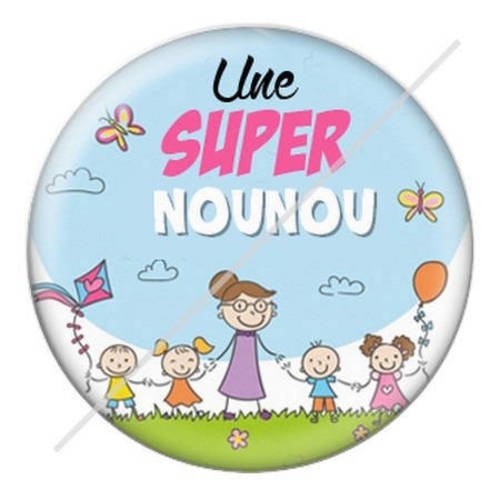 Cabochon résine a coller 25 mm pour nounou c2 