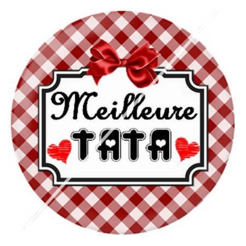 Cabochon résine a coller 25 mm pour super tata 14 