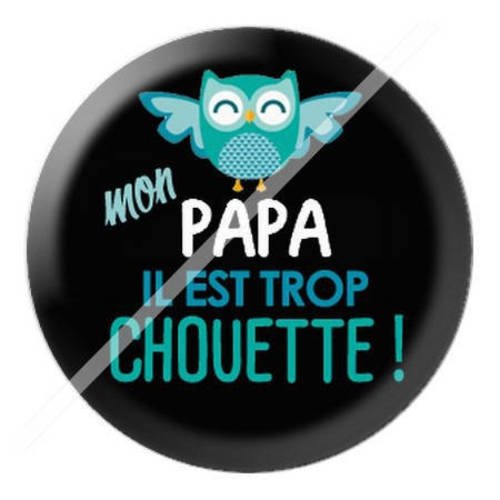 Cabochon résine a coller 25 mm pour super papa b9 