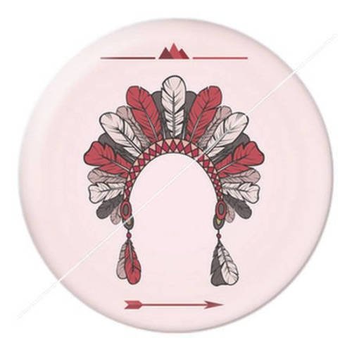Cabochon résine a coller 25 mm thème ethnique attrape rêve 14 