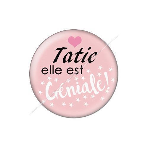 Cabochon résine a coller 25 mm tatie j4 