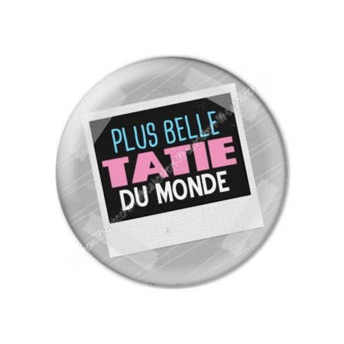 Cabochon résine a coller 25 mm tatie tata f23 