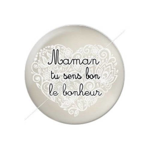 Cabochon résine a coller 25 mm pour maman 9 