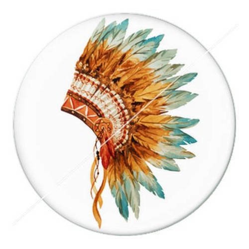 Cabochon résine a coller 25 mm thème ethnique attrape rêve 16 