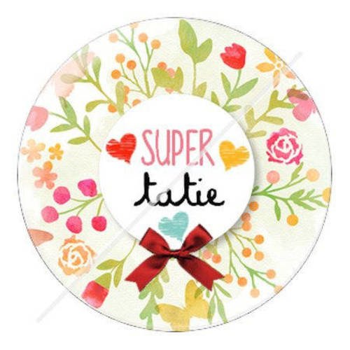 Cabochon résine a coller 25 mm pour tata tatie s11 